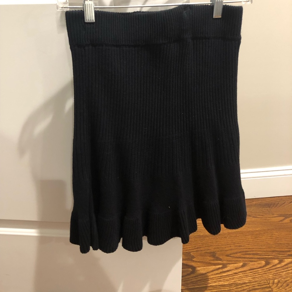 Free people black knit skirt